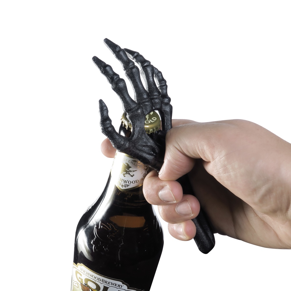 Alchemy - Skeletal Hand (Black) Flessenopener - Zwart